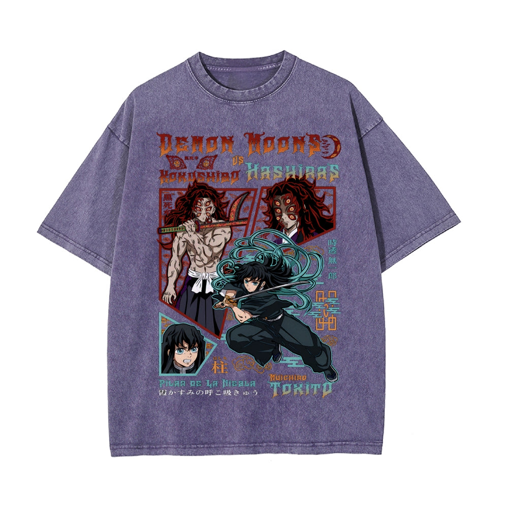 Vintage Oversized T-Shirt Demon Slayer