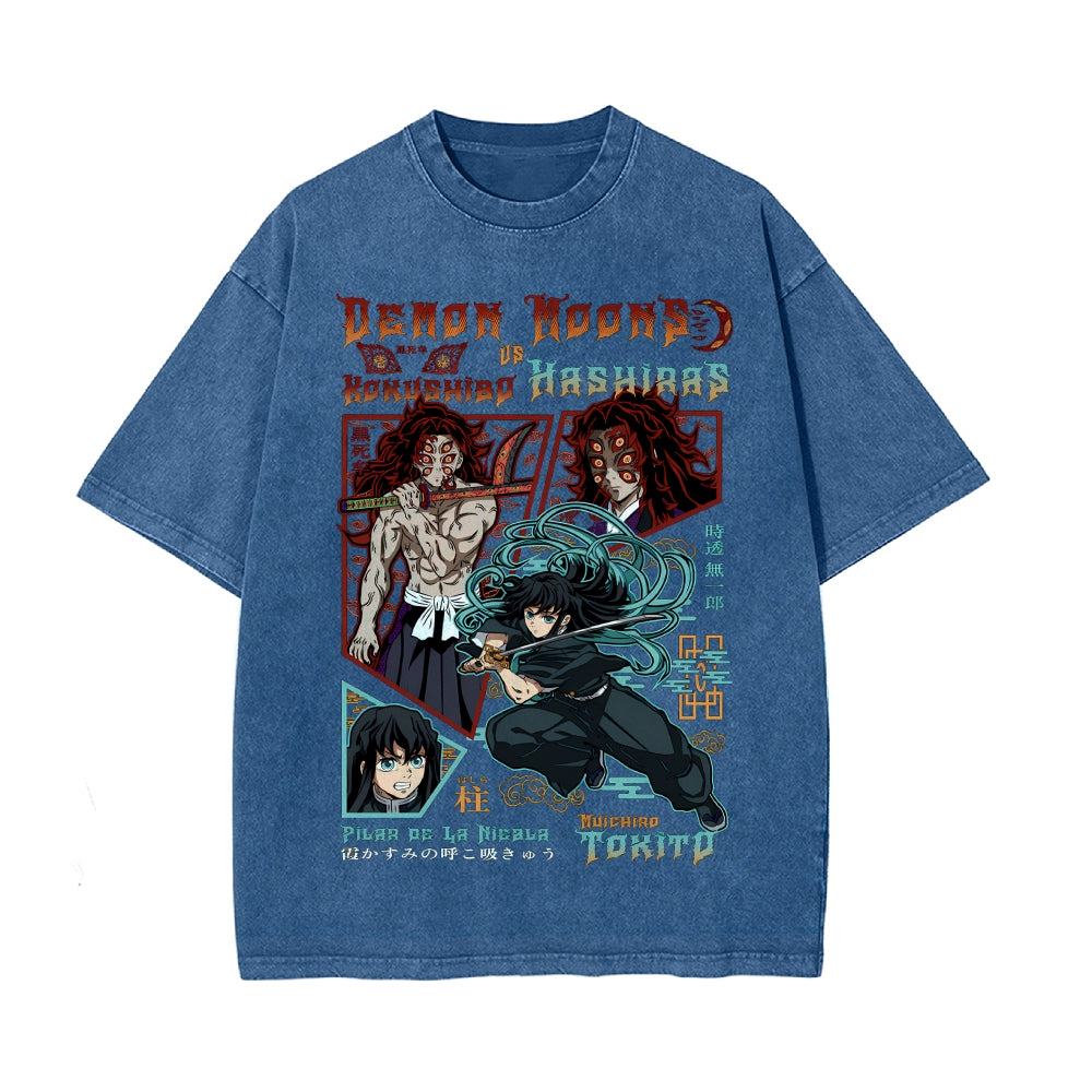 Vintage Oversized T-Shirt Demon Slayer