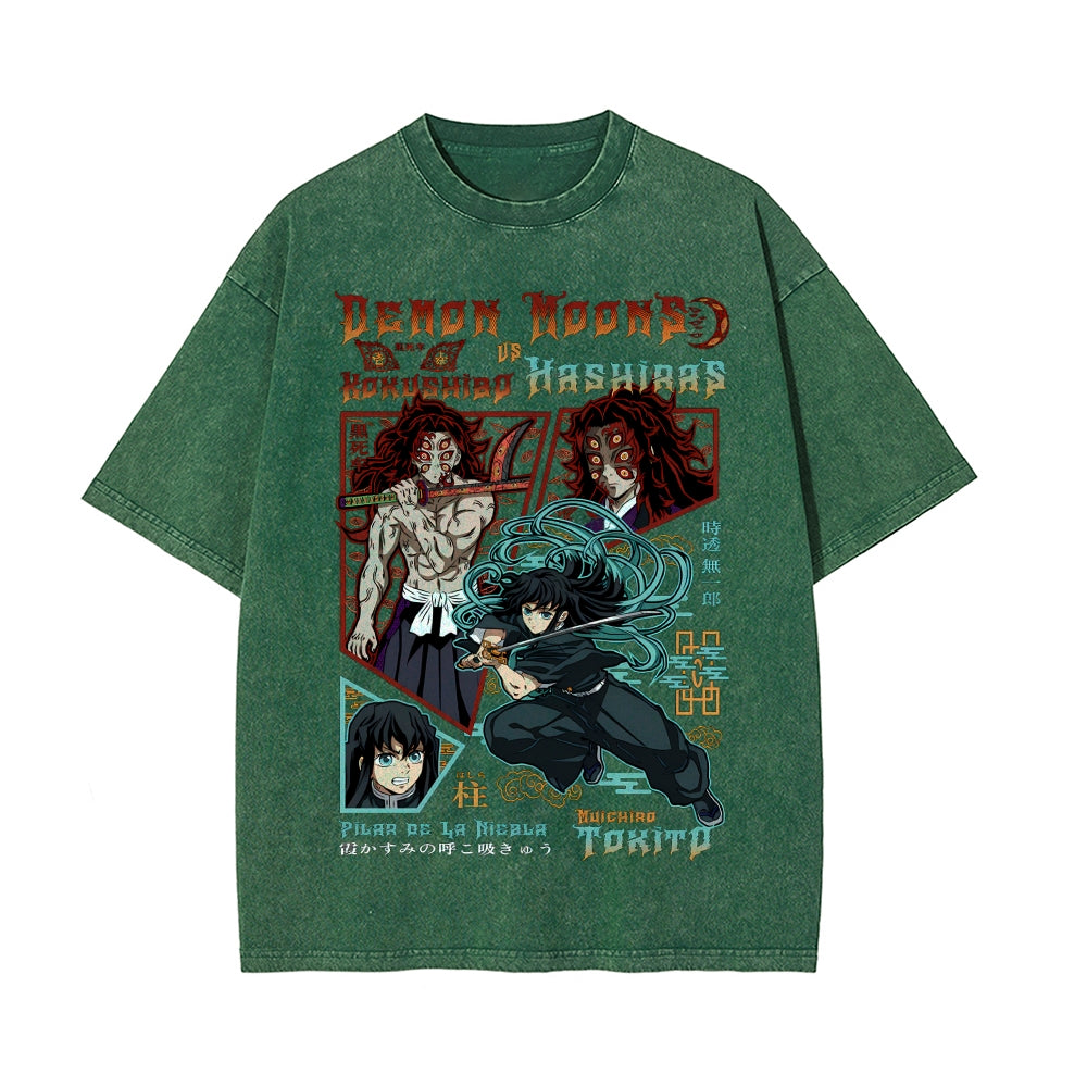 Vintage Oversized T-Shirt Demon Slayer