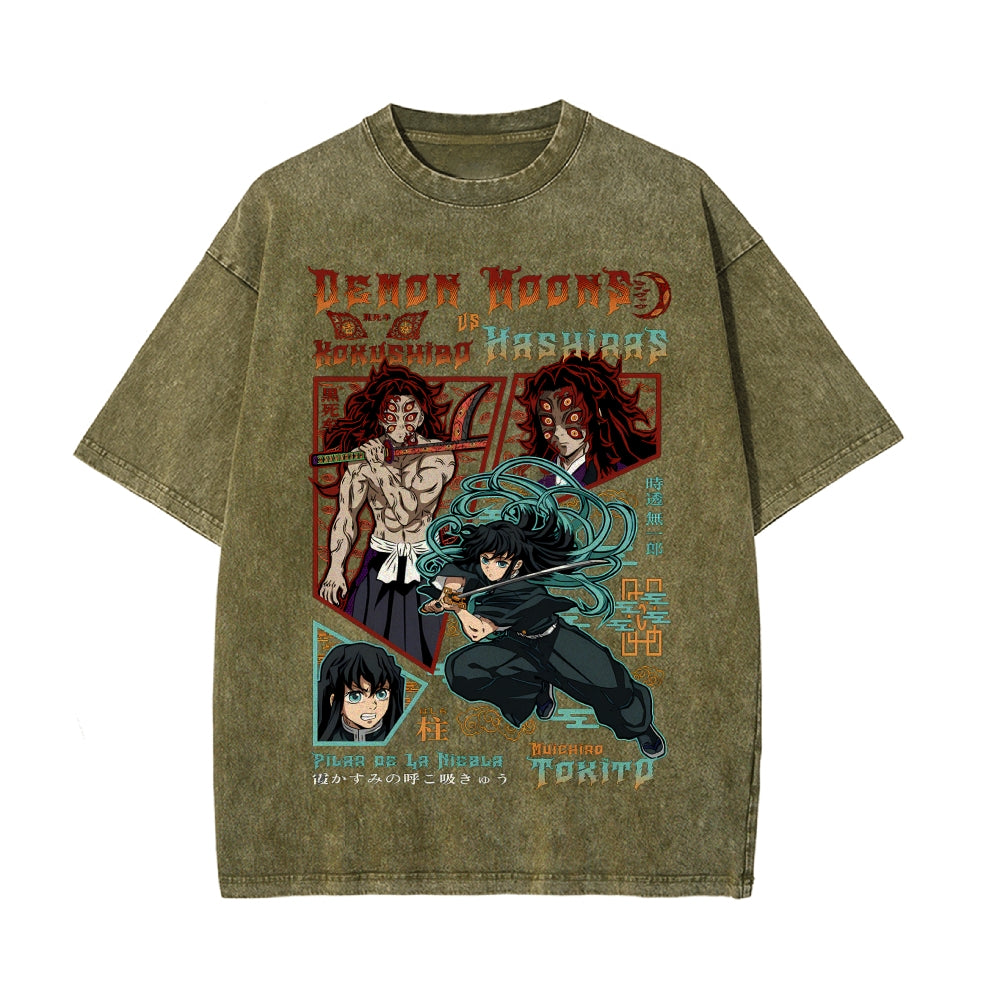 Vintage Oversized T-Shirt Demon Slayer