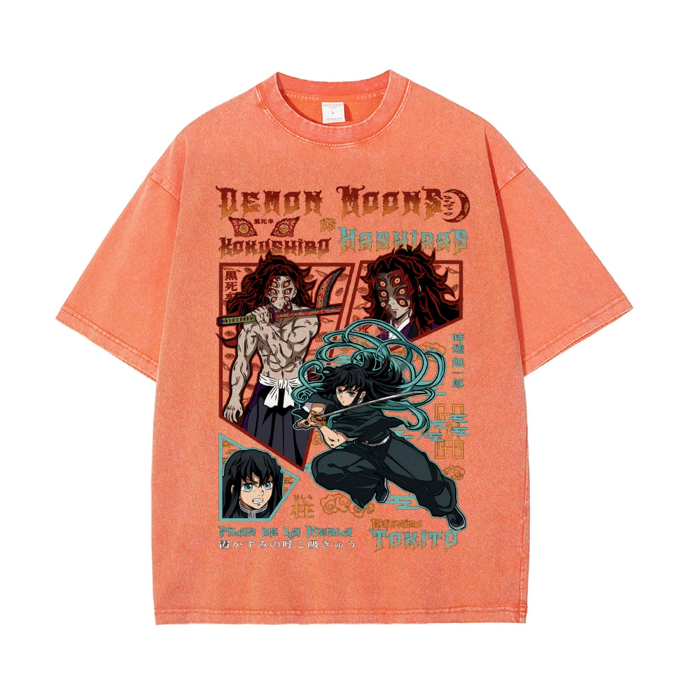 Vintage Oversized T-Shirt Demon Slayer