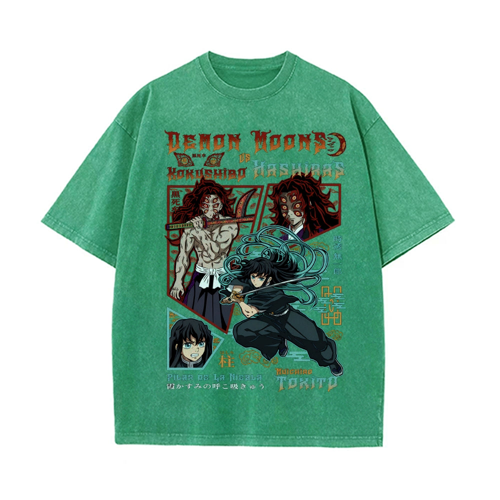 Vintage Oversized T-Shirt Demon Slayer