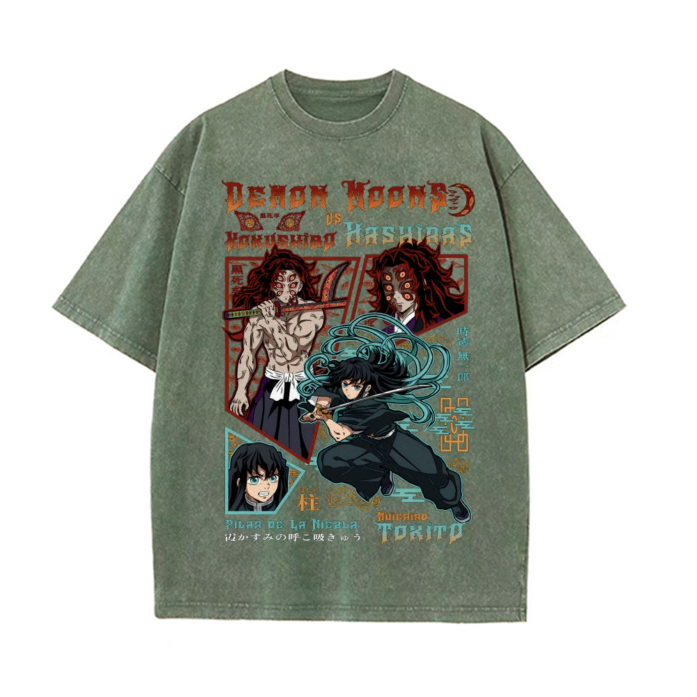 Vintage Oversized T-Shirt Demon Slayer