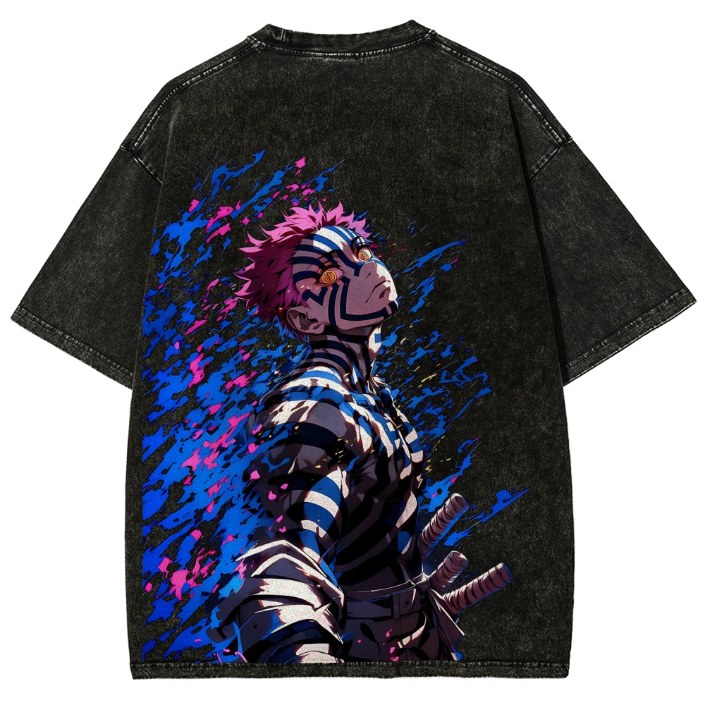 Unisex Fit Washed T-Shirt Demon Slayer