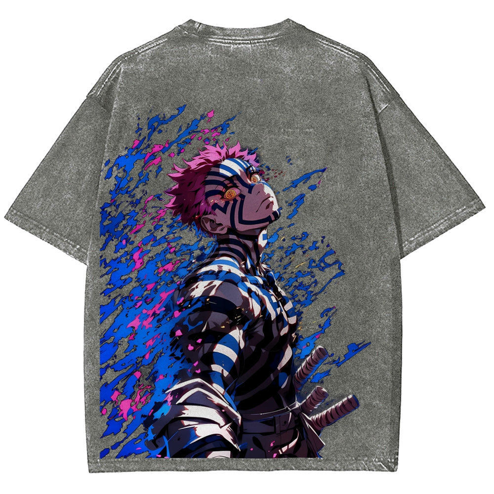Unisex Fit Washed T-Shirt Demon Slayer