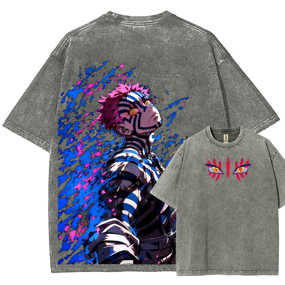 Unisex Fit Washed T-Shirt Demon Slayer