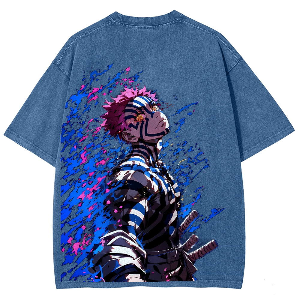 Unisex Fit Washed T-Shirt Demon Slayer