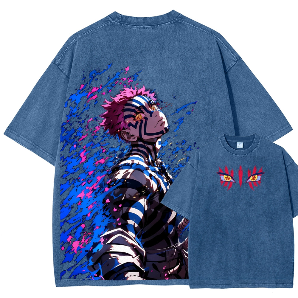 Unisex Fit Washed T-Shirt Demon Slayer