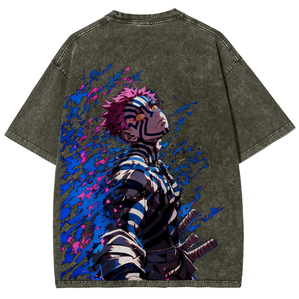 Unisex Fit Washed T-Shirt Demon Slayer