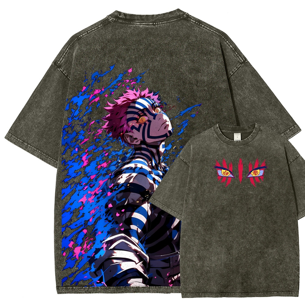 Unisex Fit Washed T-Shirt Demon Slayer