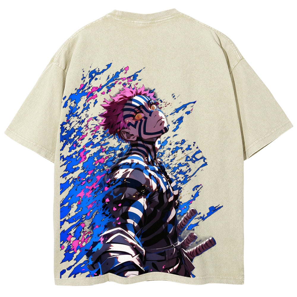 Unisex Fit Washed T-Shirt Demon Slayer