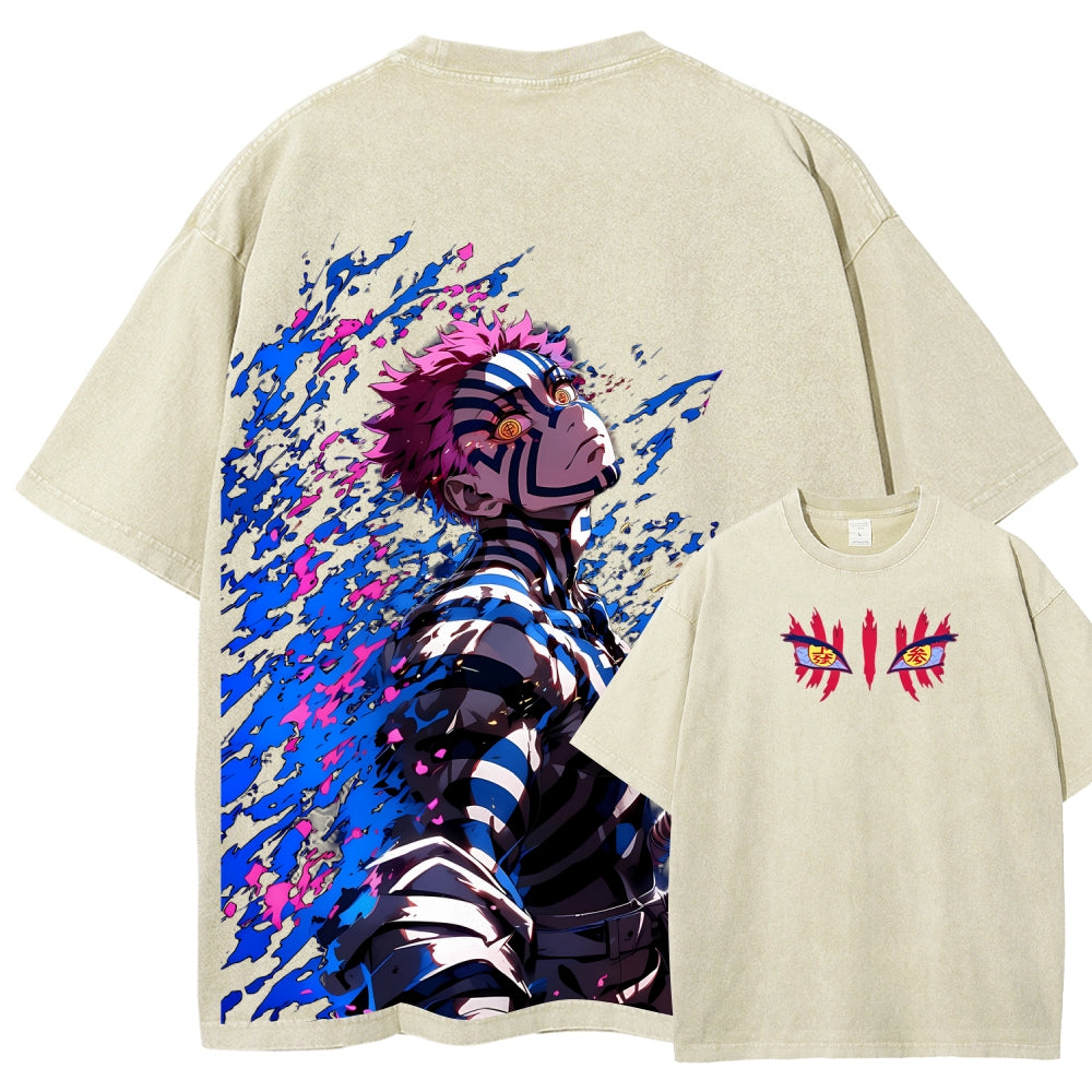 Unisex Fit Washed T-Shirt Demon Slayer
