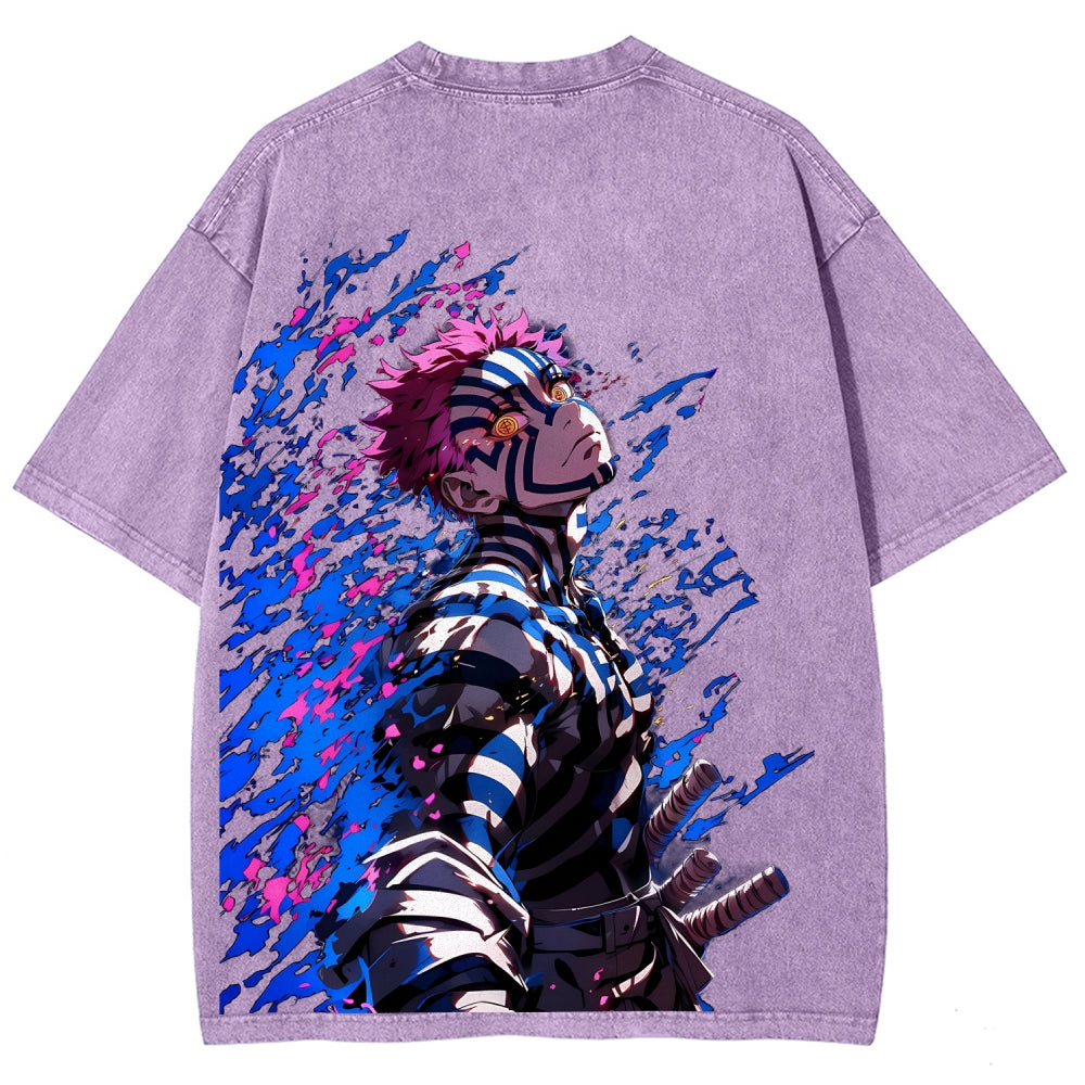 Unisex Fit Washed T-Shirt Demon Slayer