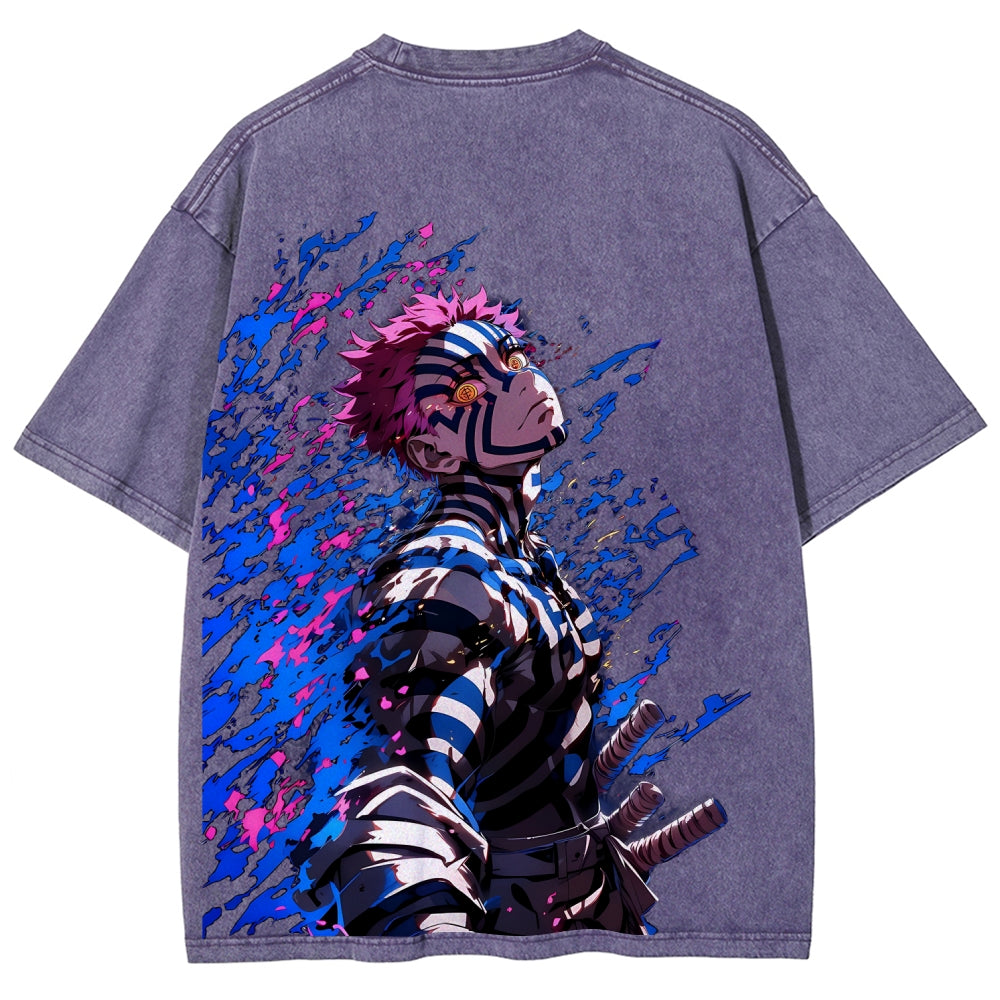 Unisex Fit Washed T-Shirt Demon Slayer