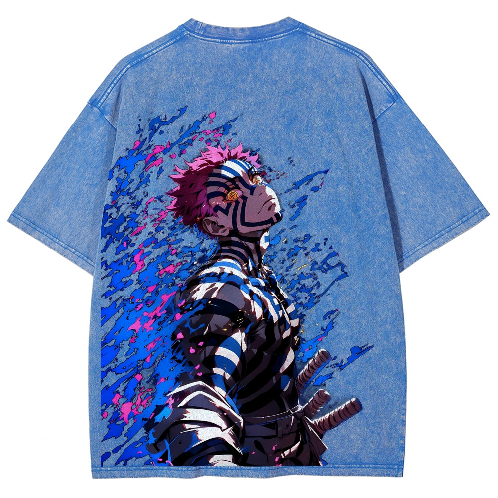 Unisex Fit Washed T-Shirt Demon Slayer
