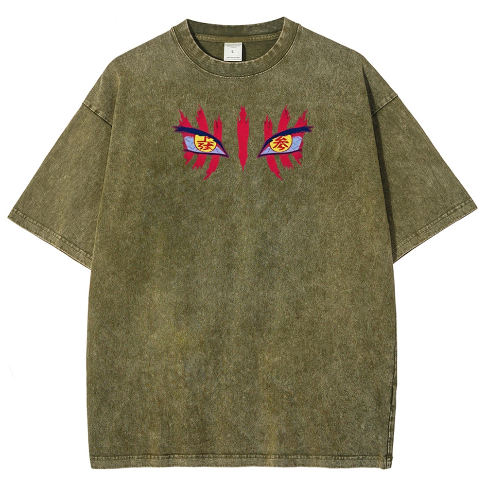 Unisex Fit Washed T-Shirt Demon Slayer