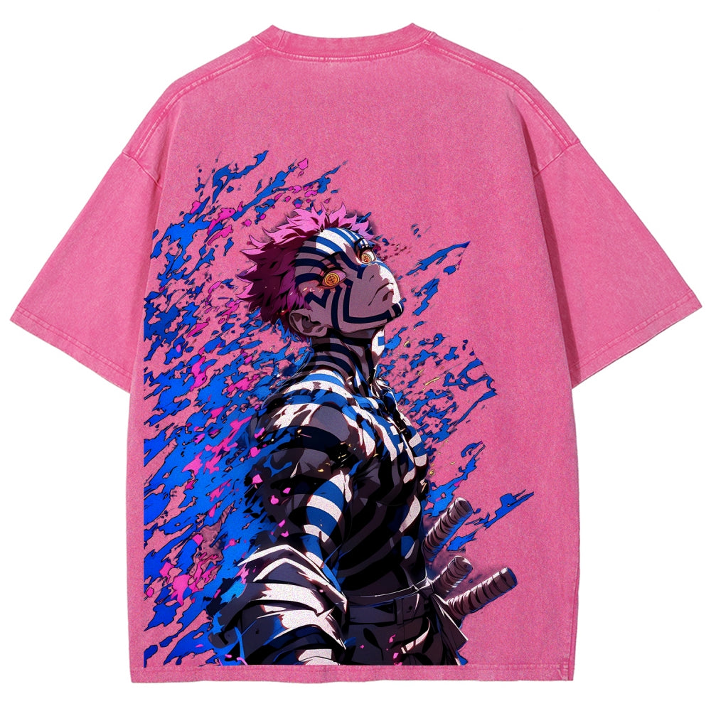 Unisex Fit Washed T-Shirt Demon Slayer