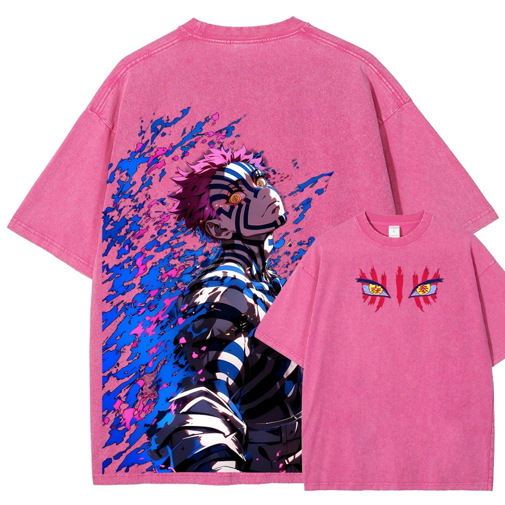 Unisex Fit Washed T-Shirt Demon Slayer