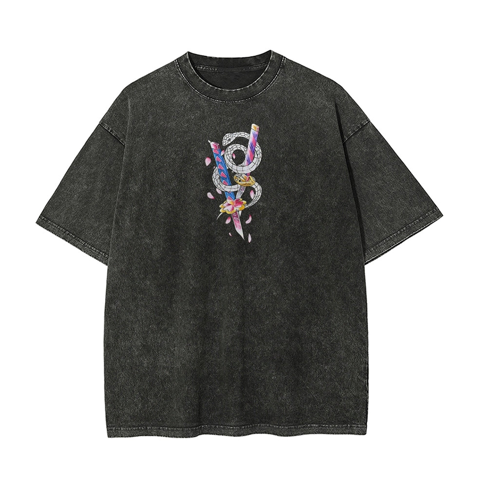 Vintage Oversized T-Shirt Demon Slayer