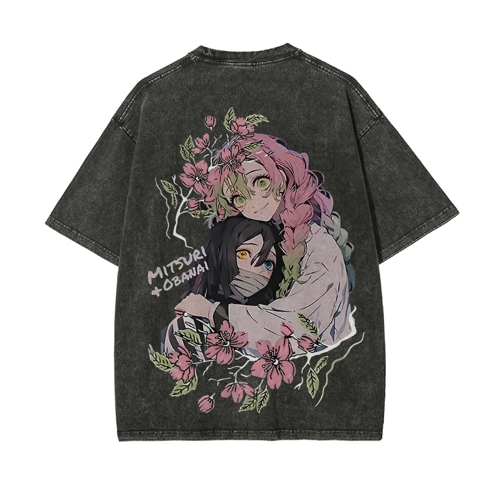 Vintage Oversized T-Shirt Demon Slayer
