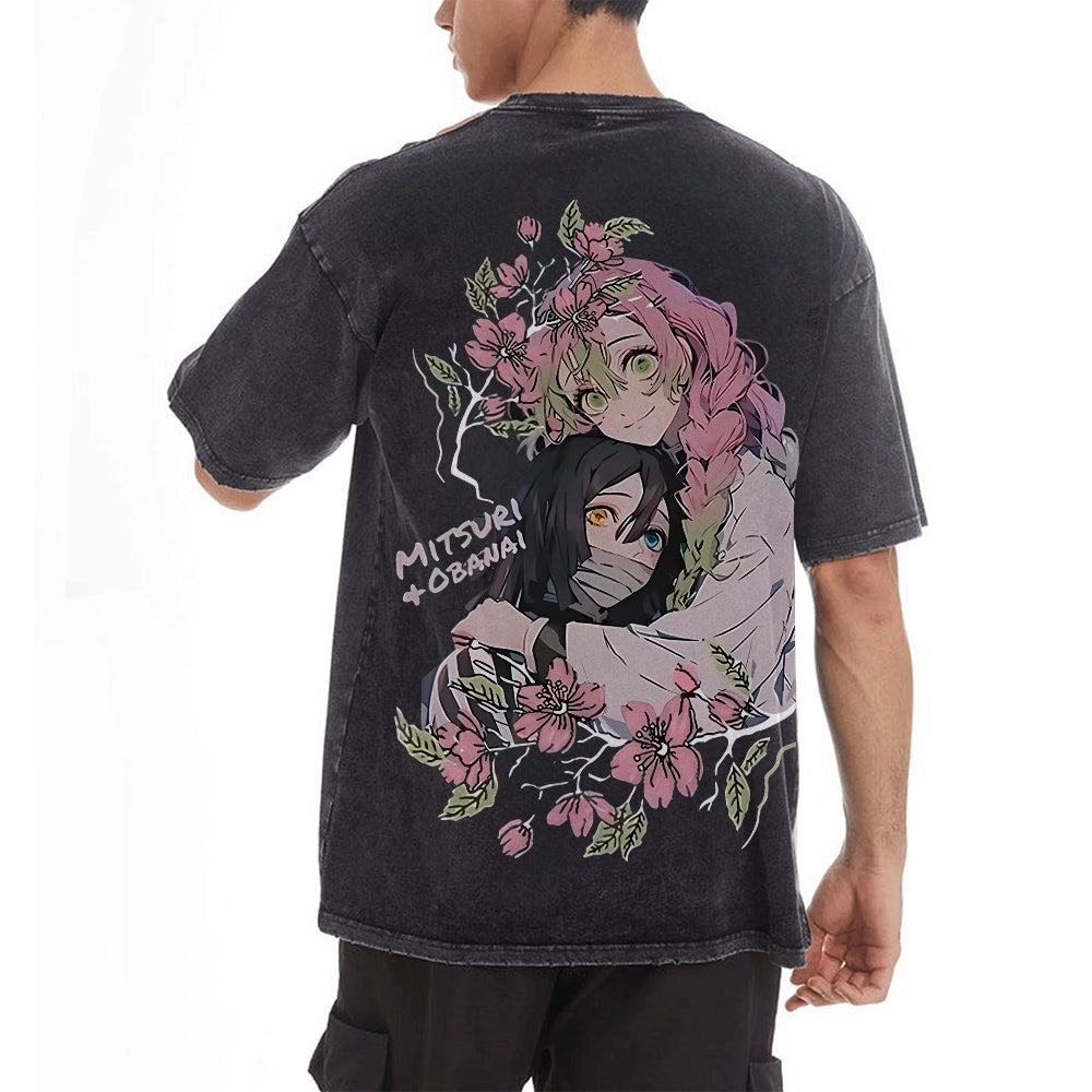Vintage Oversized T-Shirt Demon Slayer