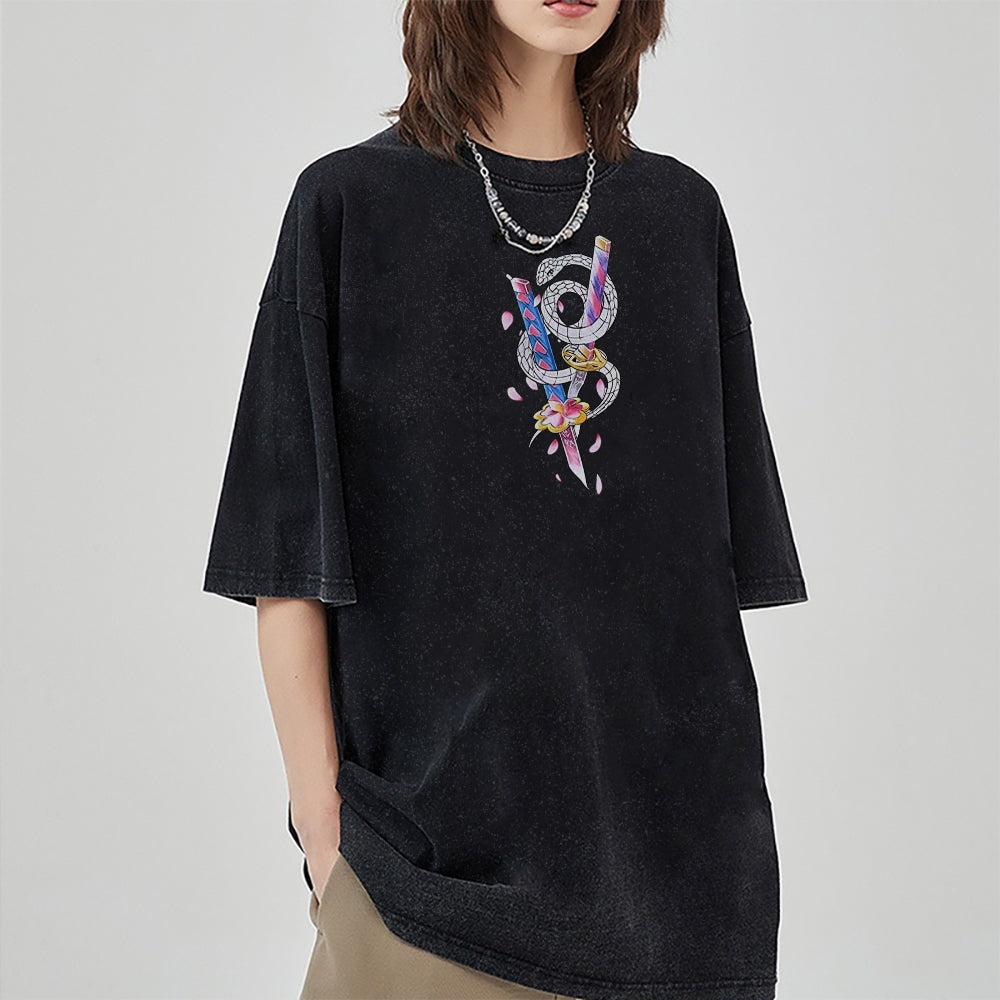 Vintage Oversized T-Shirt Demon Slayer
