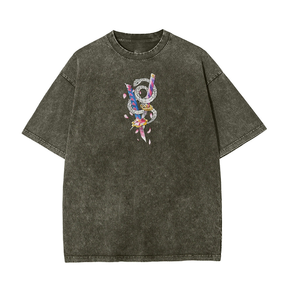 Vintage Oversized T-Shirt Demon Slayer