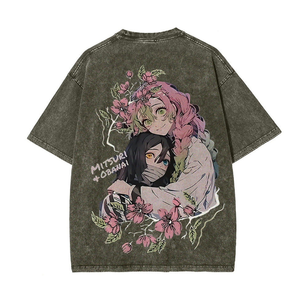 Vintage Oversized T-Shirt Demon Slayer