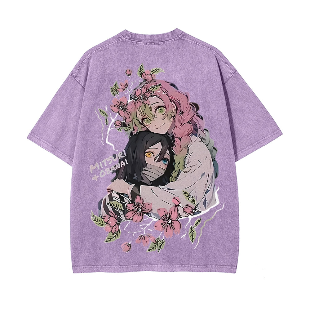 Vintage Oversized T-Shirt Demon Slayer