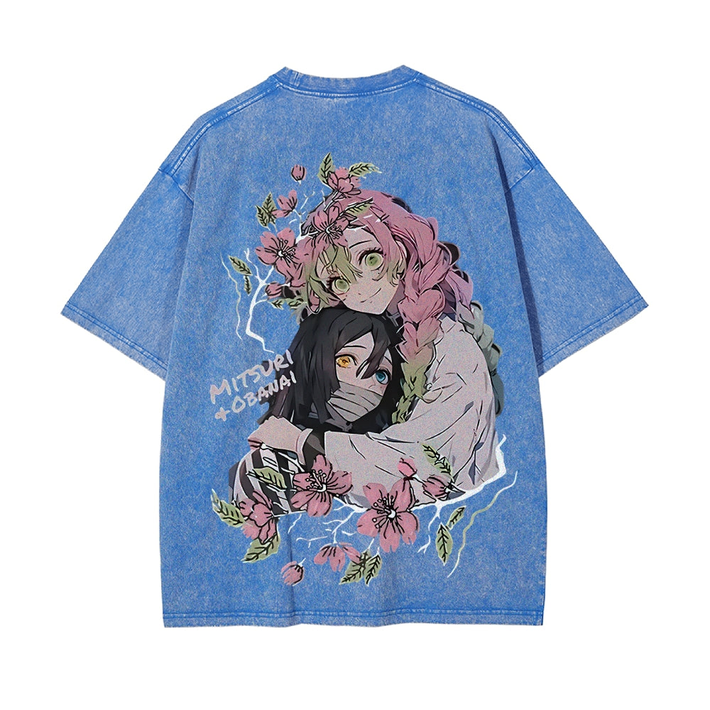 Vintage Oversized T-Shirt Demon Slayer