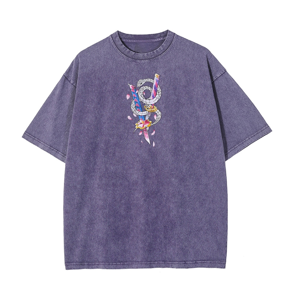 Vintage Oversized T-Shirt Demon Slayer