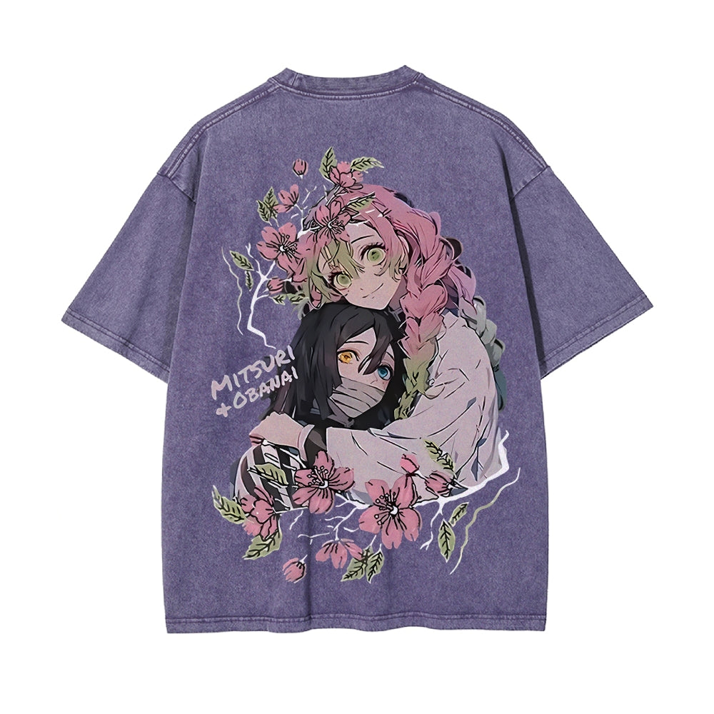 Vintage Oversized T-Shirt Demon Slayer