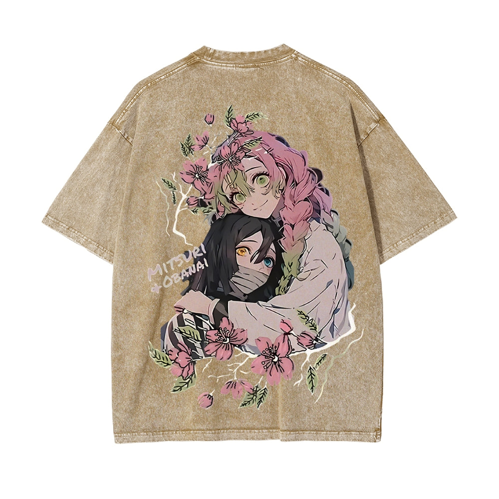 Vintage Oversized T-Shirt Demon Slayer