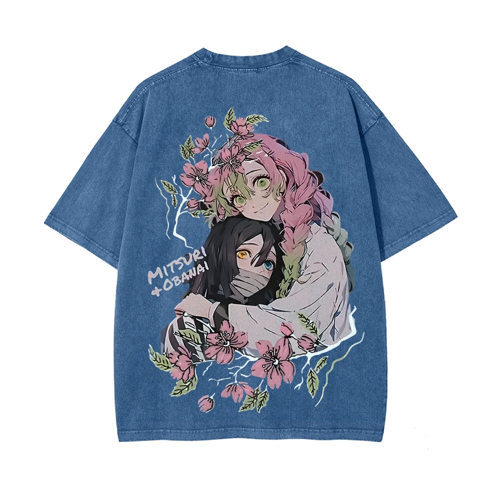 Vintage Oversized T-Shirt Demon Slayer