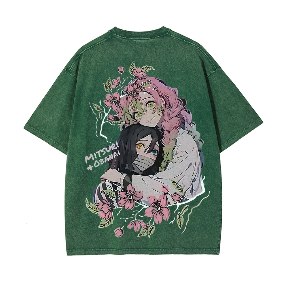 Vintage Oversized T-Shirt Demon Slayer