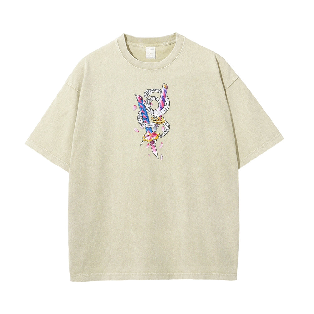Vintage Oversized T-Shirt Demon Slayer