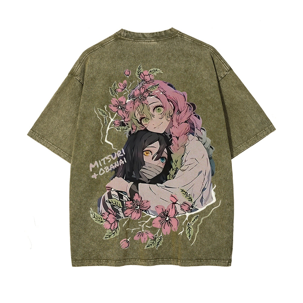 Vintage Oversized T-Shirt Demon Slayer
