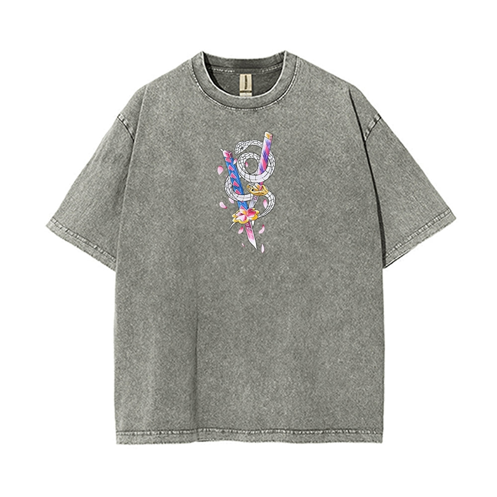 Vintage Oversized T-Shirt Demon Slayer