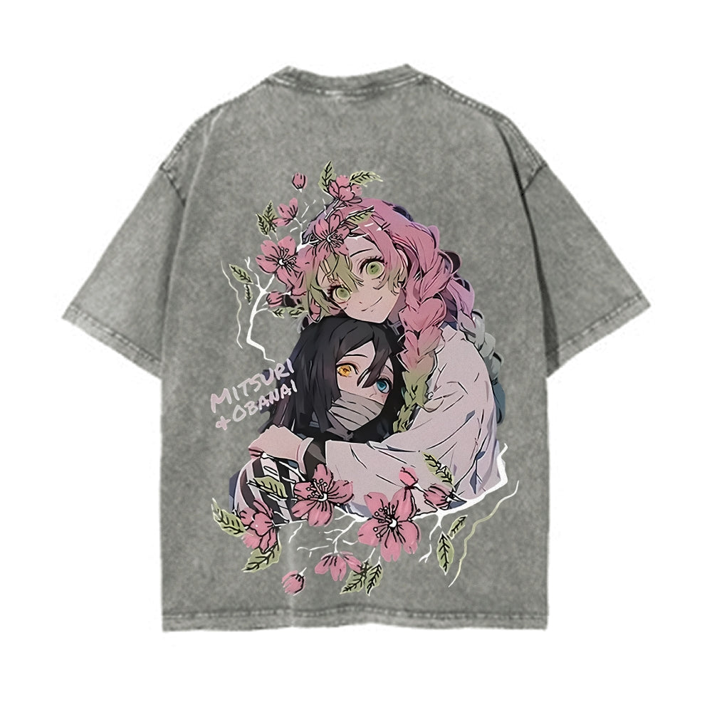 Vintage Oversized T-Shirt Demon Slayer