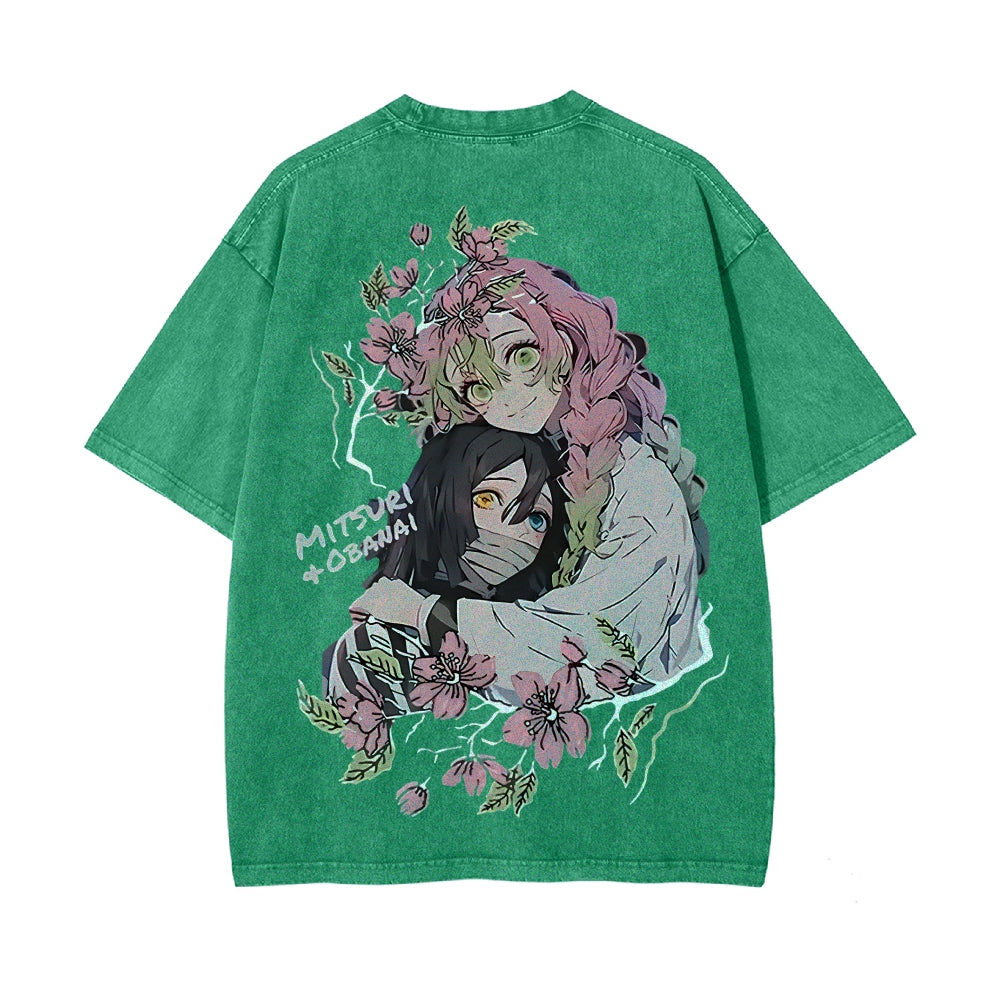 Vintage Oversized T-Shirt Demon Slayer