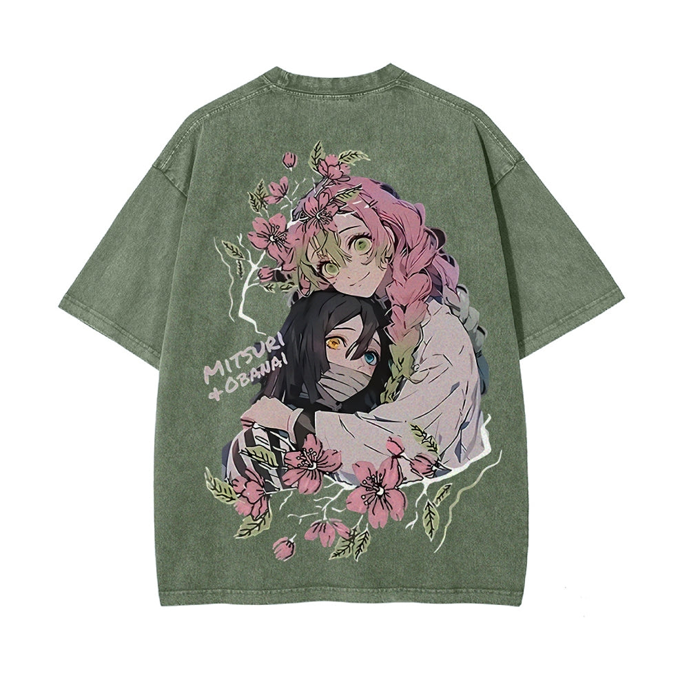 Vintage Oversized T-Shirt Demon Slayer