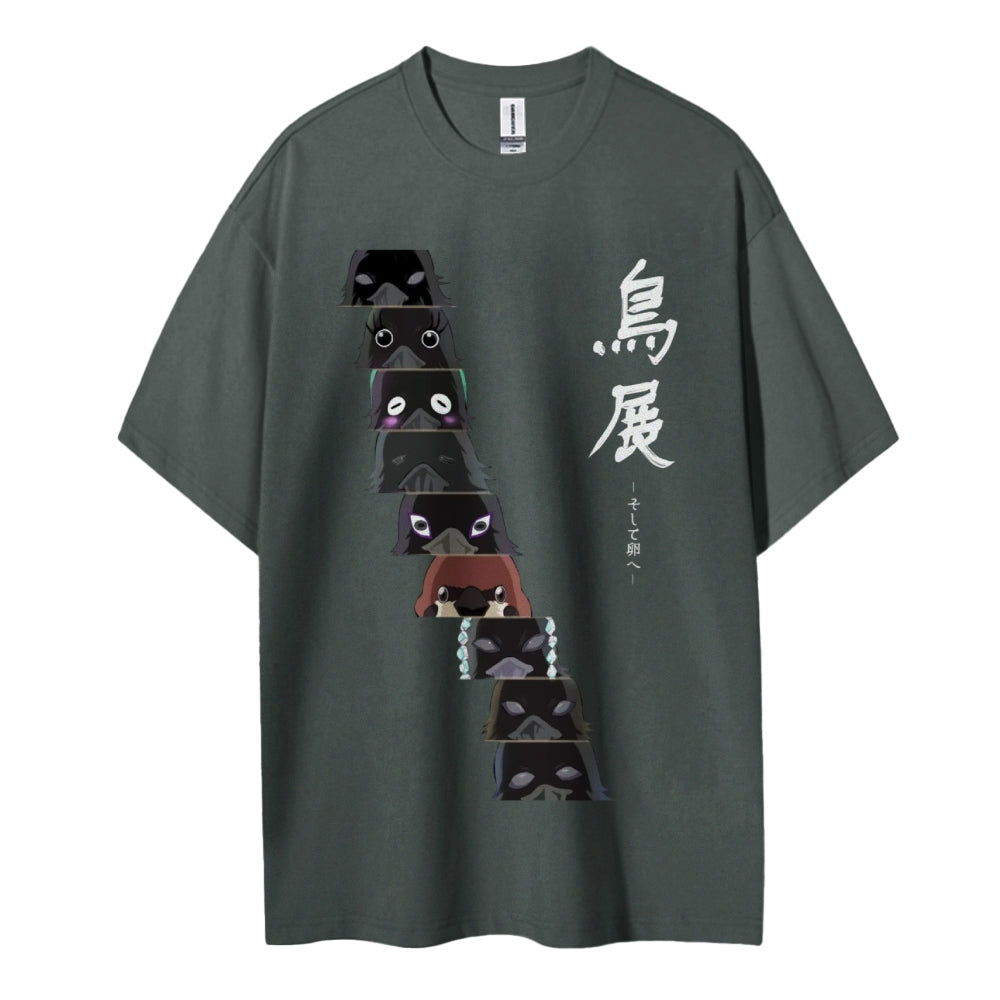 Demon Slayer Cotton Unisex Crew Neck Anime T-Shirt