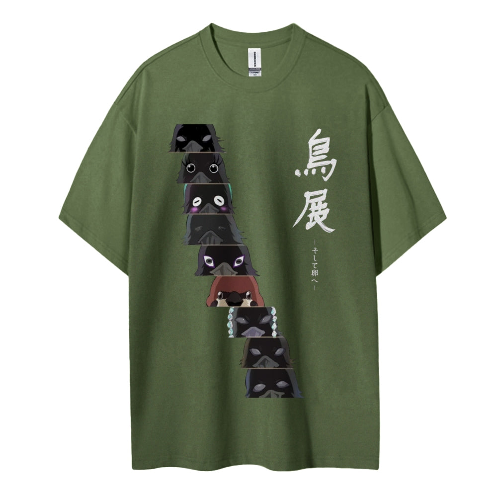 Demon Slayer Cotton Unisex Crew Neck Anime T-Shirt