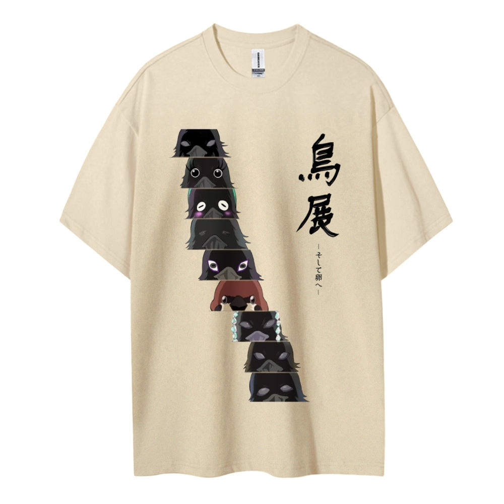 Demon Slayer Cotton Unisex Crew Neck Anime T-Shirt