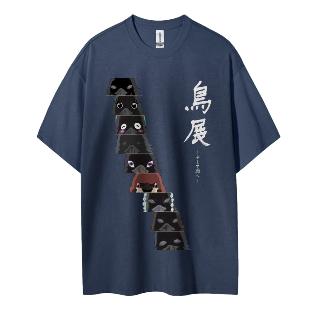 Demon Slayer Cotton Unisex Crew Neck Anime T-Shirt