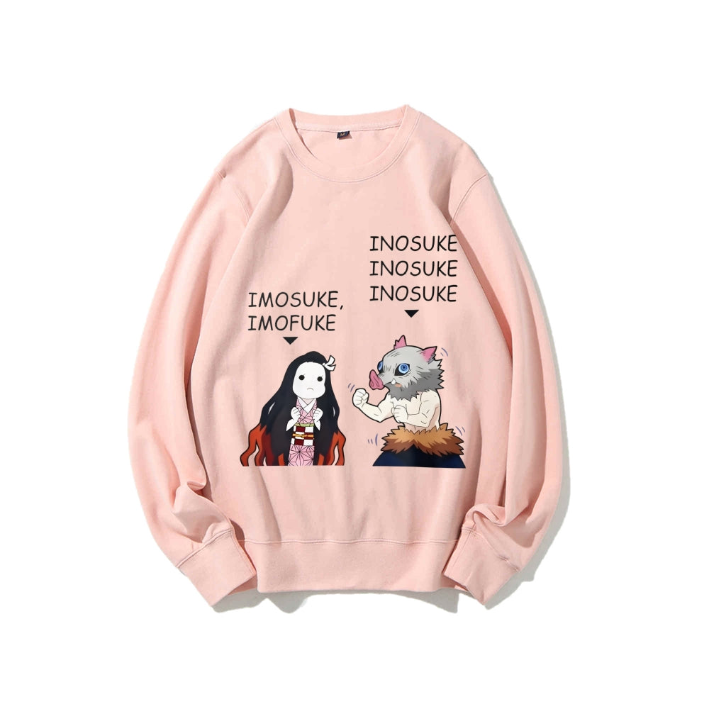 Casual Crewneck Sweatshirt Demon Slayer