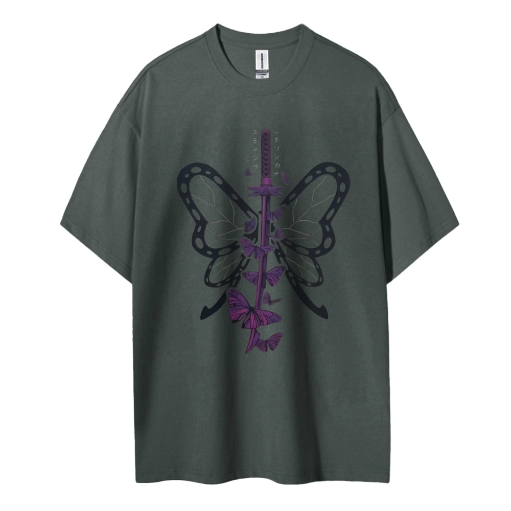Demon Slayer Cotton Unisex Crew Neck Anime T-Shirt