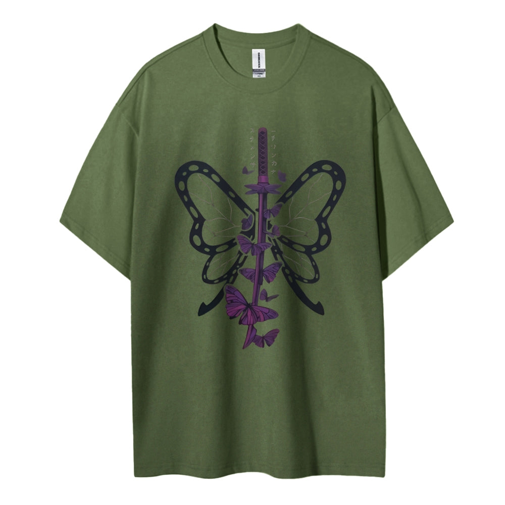 Demon Slayer Cotton Unisex Crew Neck Anime T-Shirt