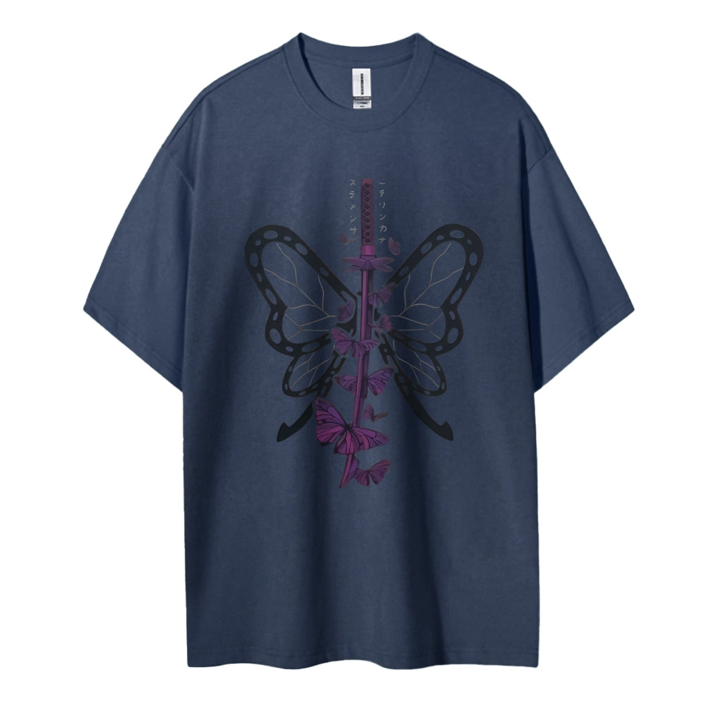 Demon Slayer Cotton Unisex Crew Neck Anime T-Shirt