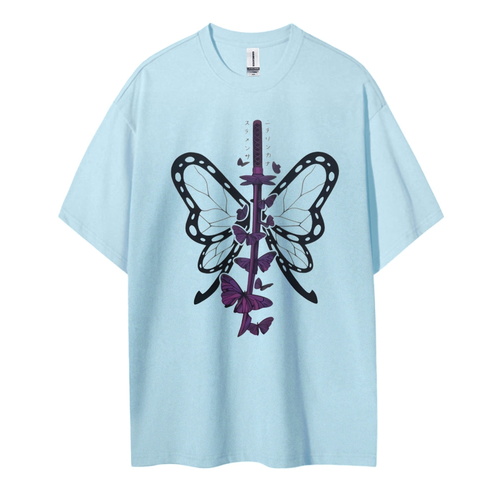 Demon Slayer Cotton Unisex Crew Neck Anime T-Shirt